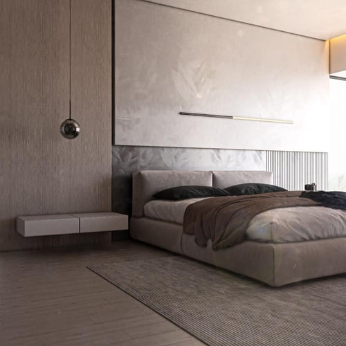 إنارة معلقة ليد دائري مع قاعدة ذهبية