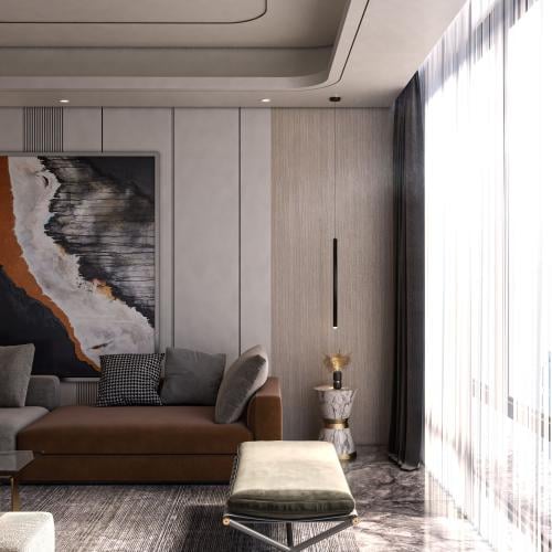 إنارة معلقة بسيطة لون اسود مع كريستال