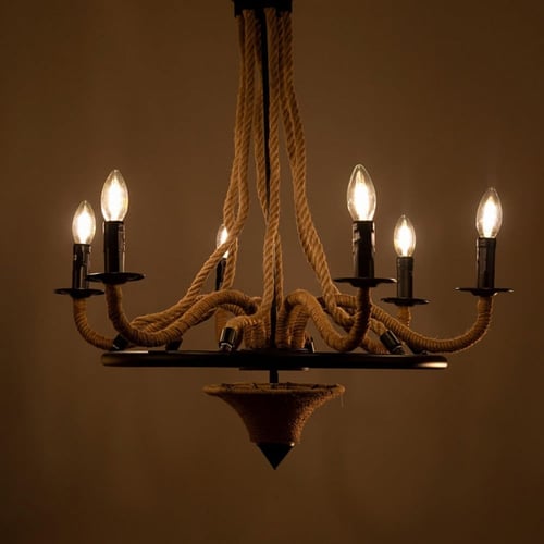 ثريا حبال علاقي كلاسيك بهيكل حديدي لامع