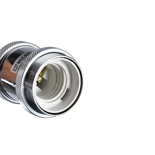 إضاءة معلقة معدنية لون فضي وذهبي