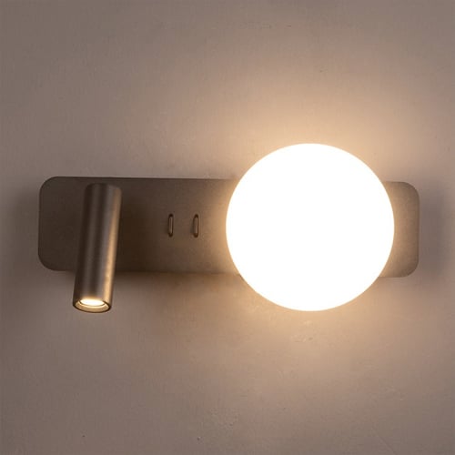 كشاف حائط مودرن أسود بلمبة موجهة