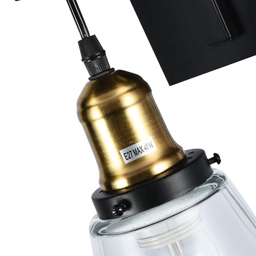 إنارة حائط قمع زجاج كلاسيك