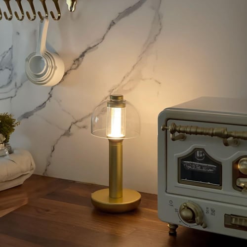 ابجورة بطارية ليد مودرن اسود وذهبي