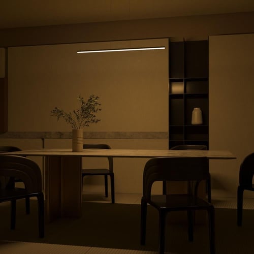 إنارة صفراء ليد خطية معلقة