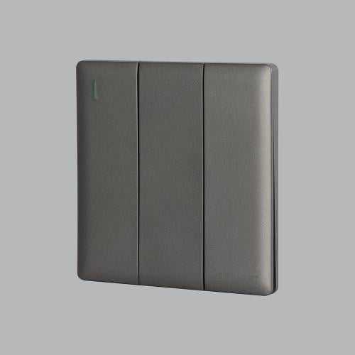 مفتاح كهرب دركسون ثلاثي رمادي لايت برلنت