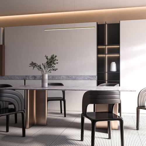 إنارة صفراء ليد خطية معلقة