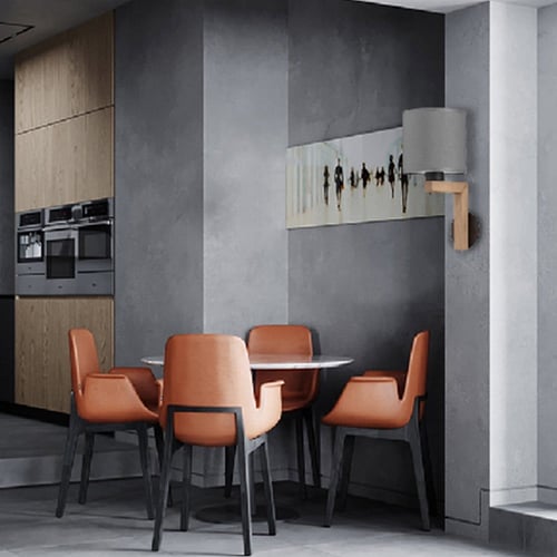 إضاءة جدارية مودرن قماش اسود