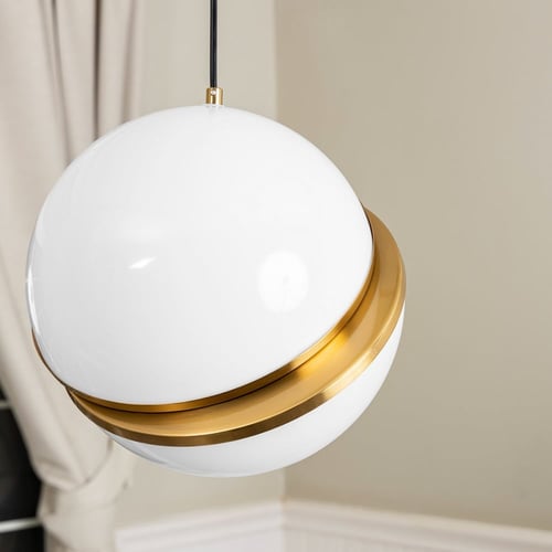 لمبة علاقي زجاج كبيرة دائرية