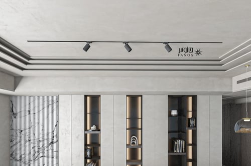 كشاف تراك لايت أسود GU10