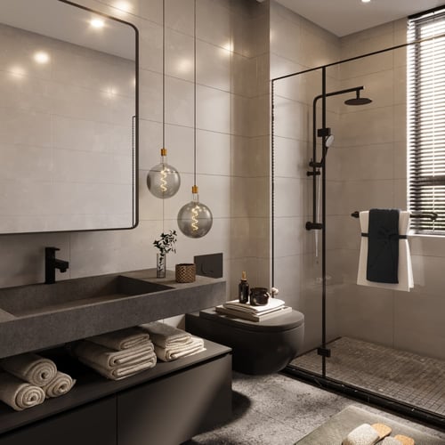 انارة فيلمنت ديكور رمادية كروية