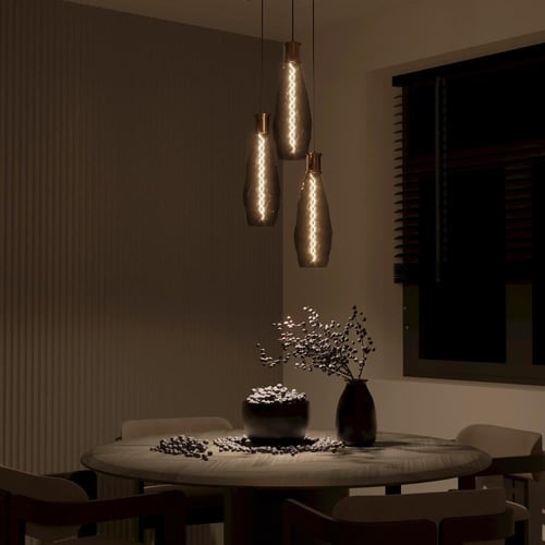 انارة فيلمنت ديكور كرستاله رمادي