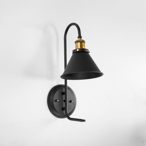 اضاءة كلاسيك داخلي بلون أسود لامع