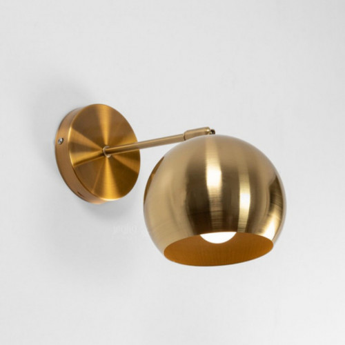 انارة موجهة نصف كرة ذهبية بذراع ذهبي