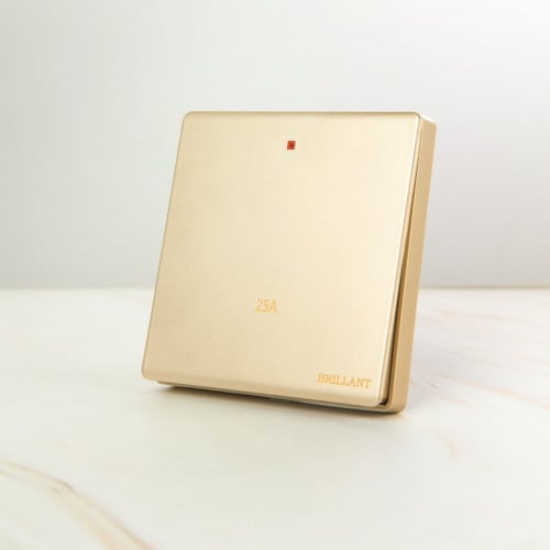 مفتاح سخان 25 أمبير مودرن ذهبي برلنت