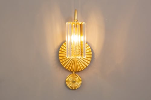 ابليك جداري داخلي ذهبي شكل دائرتين