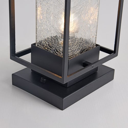 إنارة حديقة أرضية E27 مستطيل أسود