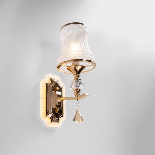 ابليك كلاسيكي داخلي مفرد شكل قمع مع كريستال