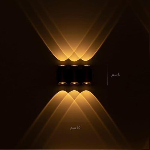 ابليك سور لفائف اسود بذهبي 6 لمبات