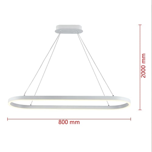 إضاءة معلقة مودرن بيضاوي