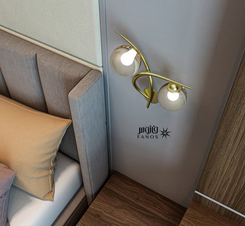 ابليك مجوز مودرن بلون ذهبي وزجاج شفاف