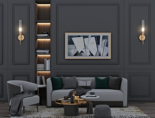 لمبة جدارية مفرد بقاعدة ذهبية