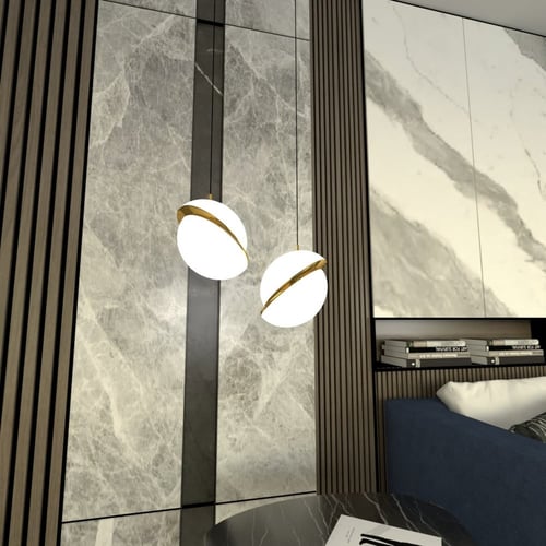 ثريا مودرن علاقي زجاج دائرية