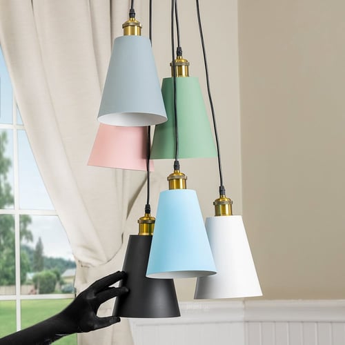 علاقي اضاءة قمع أخضر