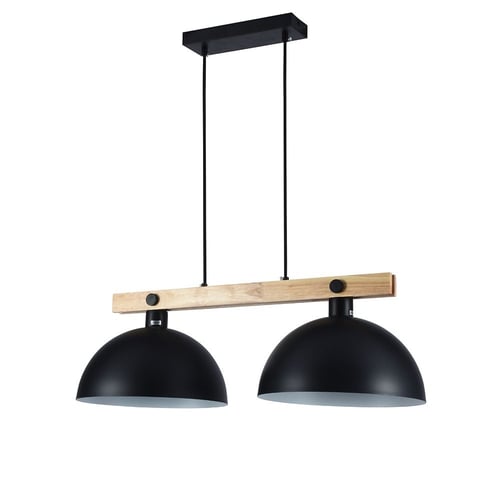 إضاءة ثنائية معلقة بحامل خشب