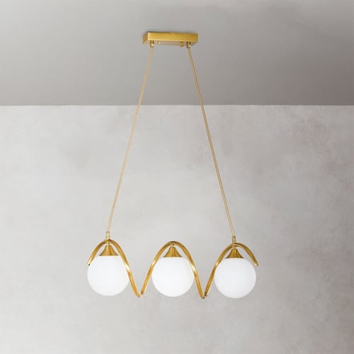 ثريا طولية حلزونية مودرن بـ 3 لمبات