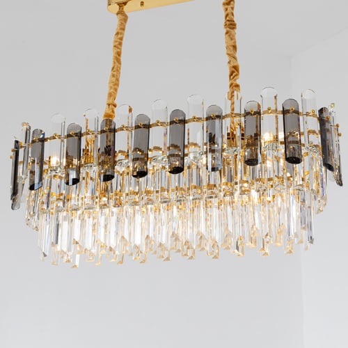 ثريا كريستال ستايل اوروبي بيضاوي راقي