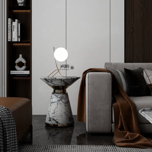 ابجورة مودرن كرة مضيئة وذراع ذهبي