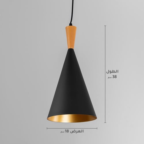 علاقي مفرد معدني اسود بسيط