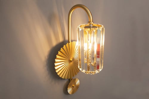 ابليك جداري داخلي ذهبي شكل دائرتين