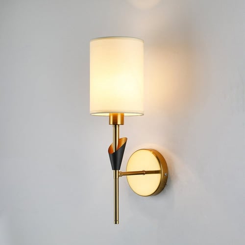 ابليك كلاسيك مفرد ذهبي مع قمع قماشي