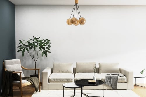 ثريا علاقية مودرن 5 كرات نقط مضيئة