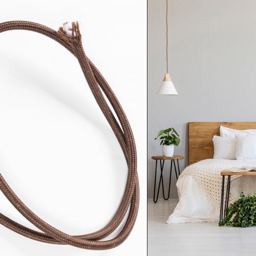 سلك ثريا علاقي بني غامق