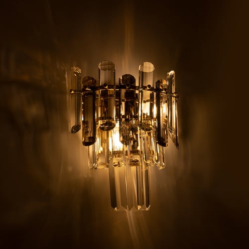 ابليك جداري كريستال ذهبي استايل اوروبي