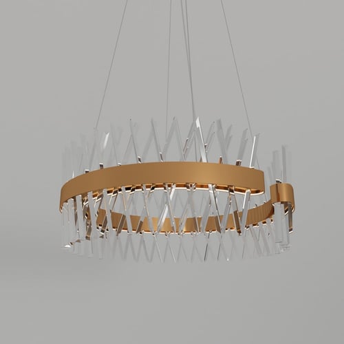 ثريا كريستال إنارة ثلاث ألوان