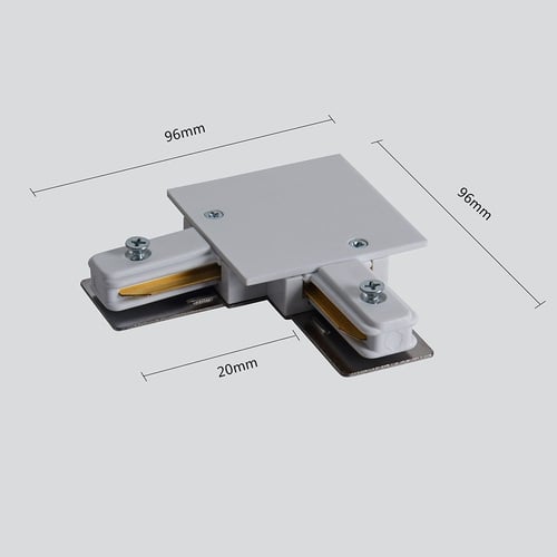 وصلة تراك لايت زاوية دفن اسود وابيض