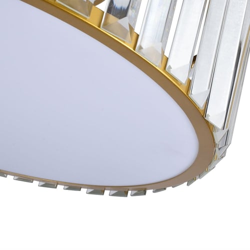 ثريا دائرية لطش كريستال قطر 40 سم