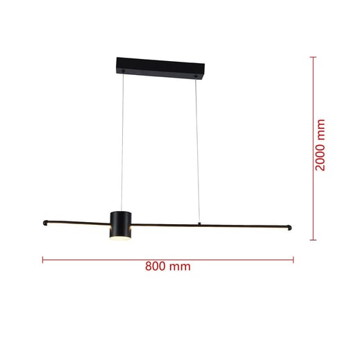 إضاءة خطية ليد معلقة مع دائرة صغيرة