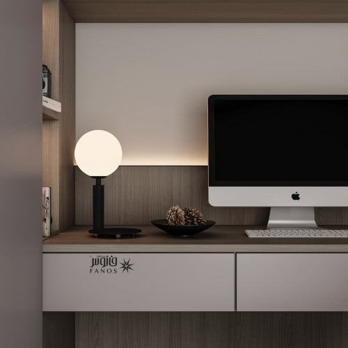 ابجورة اسود ناعمة مودرن بخاصية الديمر