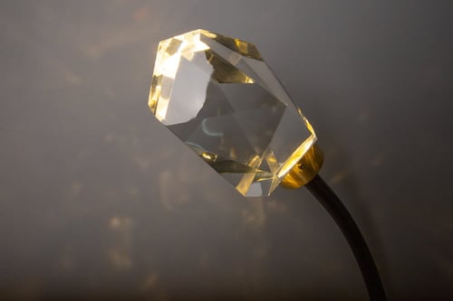 ابليك مودرن ليد مفرد اسود مع كريستالة