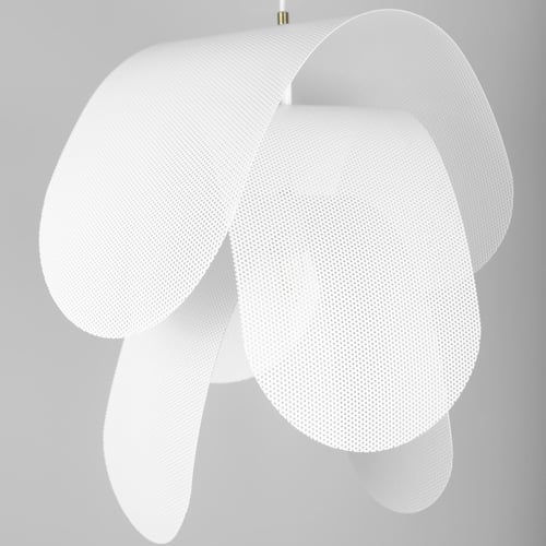 معلقة حديد مودرن شرائح بيضاء