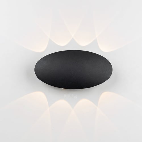 ابليك سور بيضاوي اسود بـ 8 عدسات