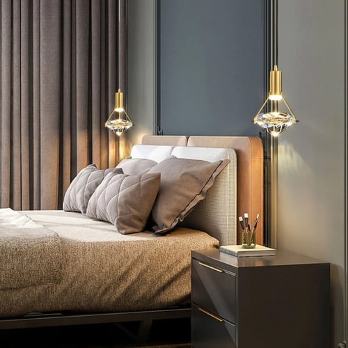 ثريا علاقية مفرد مع كرستال مشتت للإضاءة