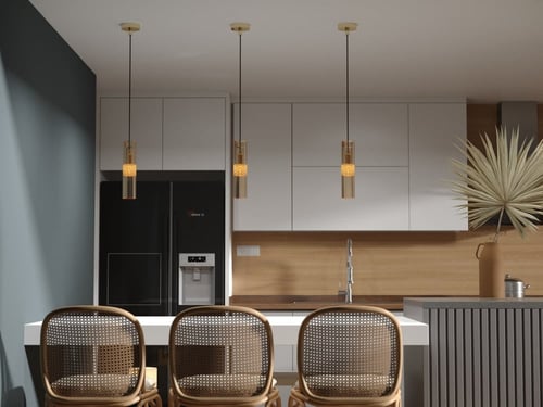 ابليك وعلاقي كريستال راقي باللون العسلي