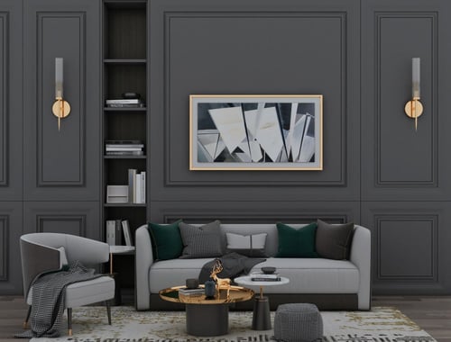 لمبة جدارية مفرد بقاعدة ذهبية