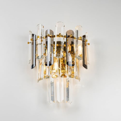 ابليك جداري كريستال ذهبي استايل اوروبي