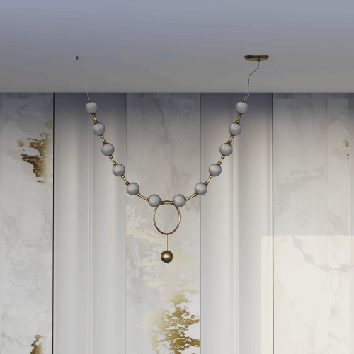 ثريا كرات كريستال خط واحد